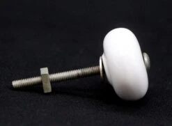 Pair Of Vintage 1.25 In. Round White Ceramic Cabinet Knobs 13 Pair Of Vintage 1.25 In. Round White Ceramic Cabinet Knobs -OGT Sale Store q285315 06