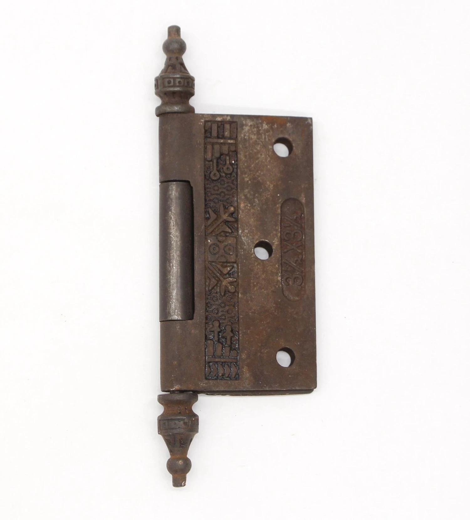 Antique 3.5 X 3.5 Cast Iron Aesthetic Steeple Tip Butt Door Hinge 6 Antique 3.5 X 3.5 Cast Iron Aesthetic Steeple Tip Butt Door Hinge - Image 4