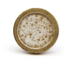 Set Of 5 Vintage 0.875 In. Gold Flecked White Brass Cabinet Knobs -OGT Sale Store q285328 04