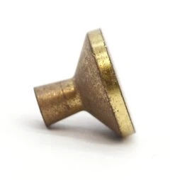 Set Of 5 Vintage 0.875 In. Gold Flecked White Brass Cabinet Knobs -OGT Sale Store q285328 06