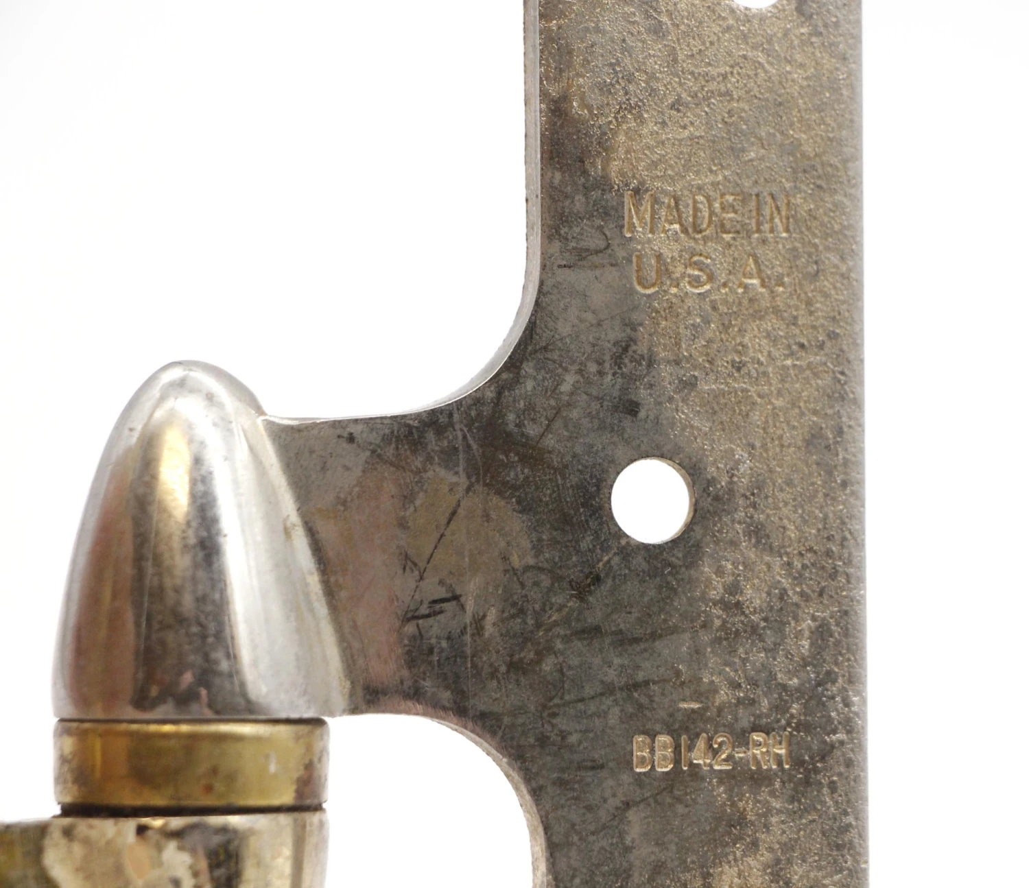 Stanley Polished Brass Right 6 X 4.5 Olive Door Hinge 8 Stanley Polished Brass Right 6 X 4.5 Olive Door Hinge - Image 6