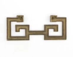 Vintage One Sided Bronze Greek Key Applique 9 Vintage One Sided Bronze Greek Key Applique -OGT Sale Store q285406 04