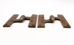Pair Of Vintage 6 X 5 Stanley Brass Olive Left Door Hinges 11 Pair Of Vintage 6 X 5 Stanley Brass Olive Left Door Hinges -OGT Sale Store q285428 04
