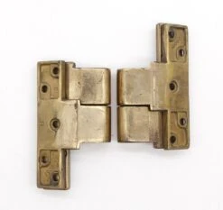 Pair Of Vintage 5 X 4.5 Offset Cast Brass Olive Right Door Hinges 10 Pair Of Vintage 5 X 4.5 Offset Cast Brass Olive Right Door Hinges -OGT Sale Store q285430 04