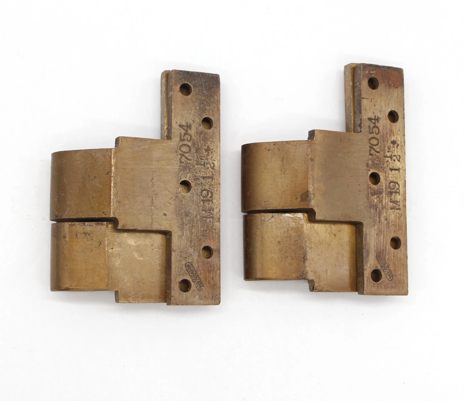 Pair Of Vintage 5 X 6 Brass Rixson Right Offset Door Hinges 6 Pair Of Vintage 5 X 6 Brass Rixson Right Offset Door Hinges - Image 4