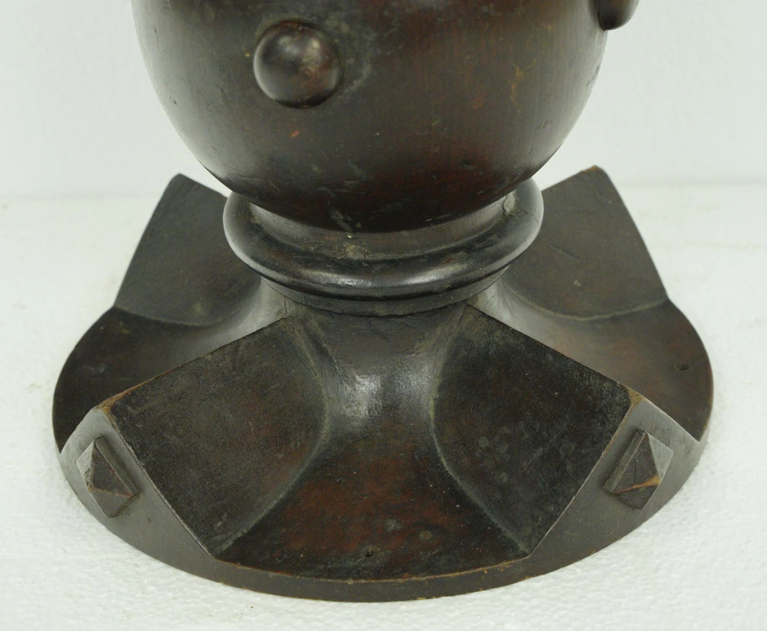 Reclaimed Dark Wood Tone Acorn Top Wooden Finial 8 Reclaimed Dark Wood Tone Acorn Top Wooden Finial - Image 6
