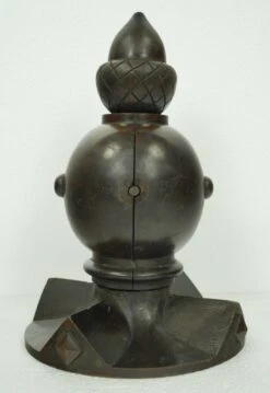 Reclaimed Dark Wood Tone Acorn Top Wooden Finial 19 Reclaimed Dark Wood Tone Acorn Top Wooden Finial -OGT Sale Store q285444 07