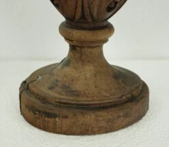 Reclaimed Hand Carved Acanthus Leaf Pine Finial 14 Reclaimed Hand Carved Acanthus Leaf Pine Finial -OGT Sale Store q285454 04