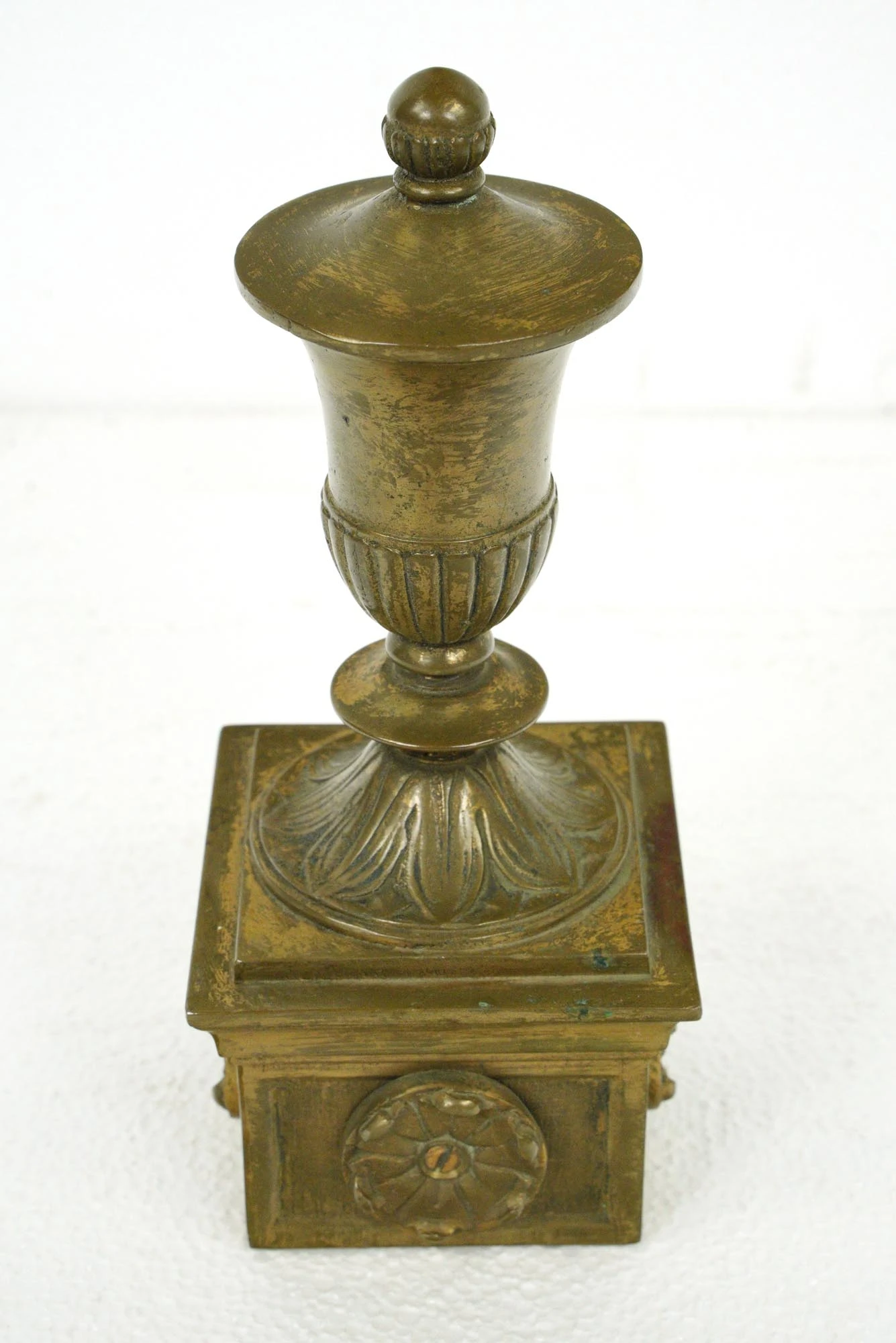 Reclaimed 8.75 In. Cast Bronze Urn Finial For Newel Post 6 Reclaimed 8.75 In. Cast Bronze Urn Finial For Newel Post - Image 4