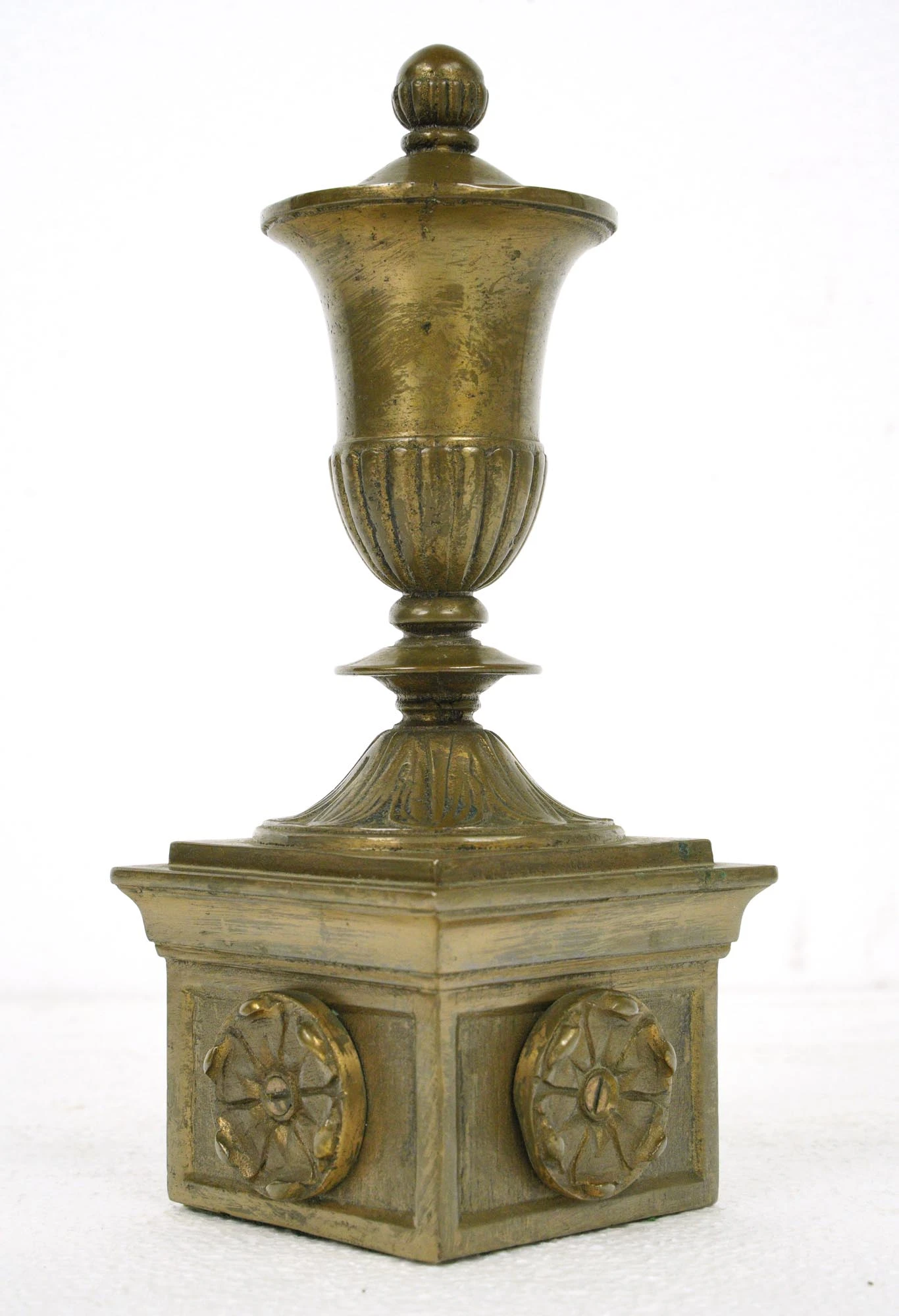 Reclaimed 8.75 In. Cast Bronze Urn Finial For Newel Post 7 Reclaimed 8.75 In. Cast Bronze Urn Finial For Newel Post - Image 5