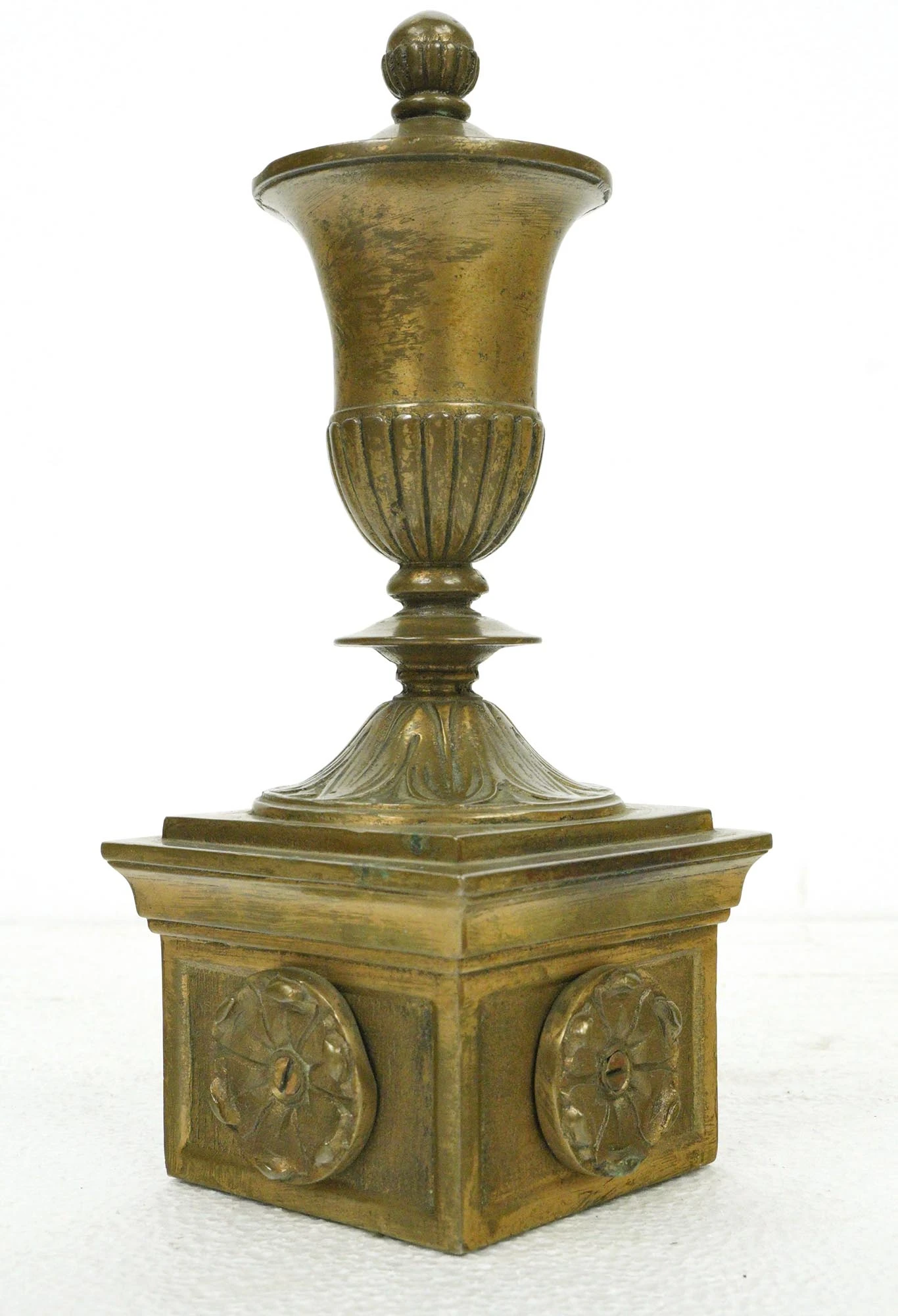Reclaimed 8.75 In. Cast Bronze Urn Finial For Newel Post 13 Reclaimed 8.75 In. Cast Bronze Urn Finial For Newel Post - Image 11