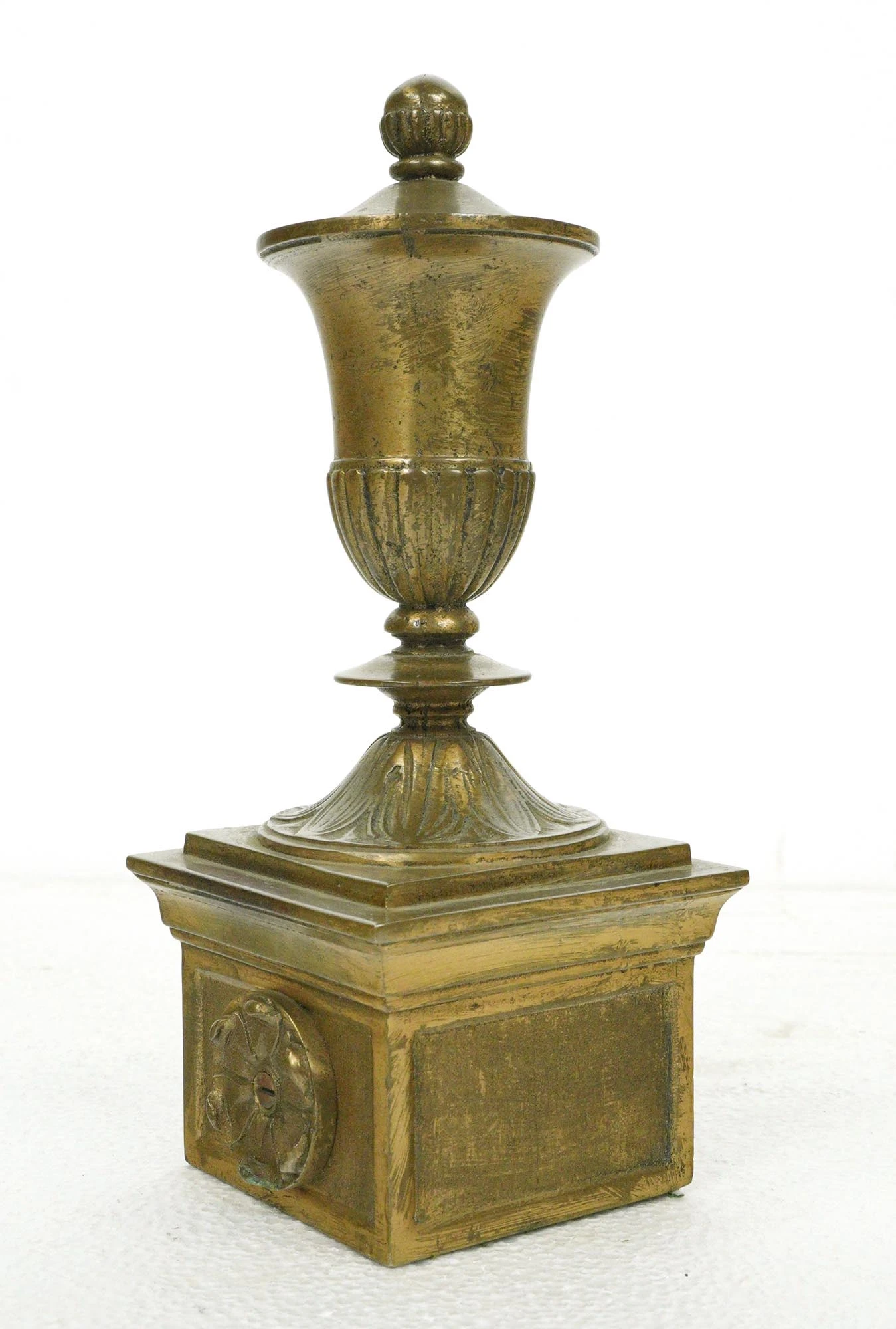 Reclaimed 8.75 In. Cast Bronze Urn Finial For Newel Post 14 Reclaimed 8.75 In. Cast Bronze Urn Finial For Newel Post - Image 12