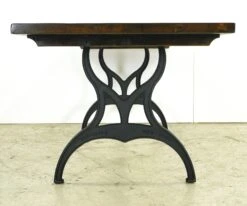 Handcrafted 8 Ft. Pine Cast Iron Brooklyn Legs Dining Farm Table 16 Handcrafted 8 Ft. Pine Cast Iron Brooklyn Legs Dining Farm Table -OGT Sale Store q285481 06