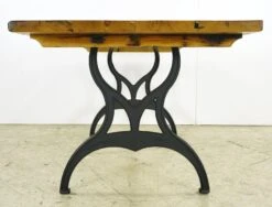Handcrafted 7 Ft. Natural Pine Cast Iron Brooklyn Legs Dining Farm Table 15 Handcrafted 7 Ft. Natural Pine Cast Iron Brooklyn Legs Dining Farm Table -OGT Sale Store q285482 06
