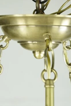 Modern White Etched Glass Dish Brass Pole Pendant Light 18 Modern White Etched Glass Dish Brass Pole Pendant Light -OGT Sale Store q285502 07