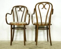 Set Of 6 Vintage Bentwood Floral Upholstery Arm Chairs 28 Set Of 6 Vintage Bentwood Floral Upholstery Arm Chairs -OGT Sale Store q285517 11