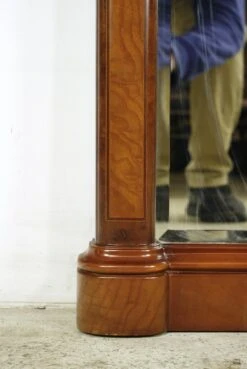 Traditional Medium Tone Wood Beveled Mantel Wall Mirror 15 Traditional Medium Tone Wood Beveled Mantel Wall Mirror -OGT Sale Store q285519 04