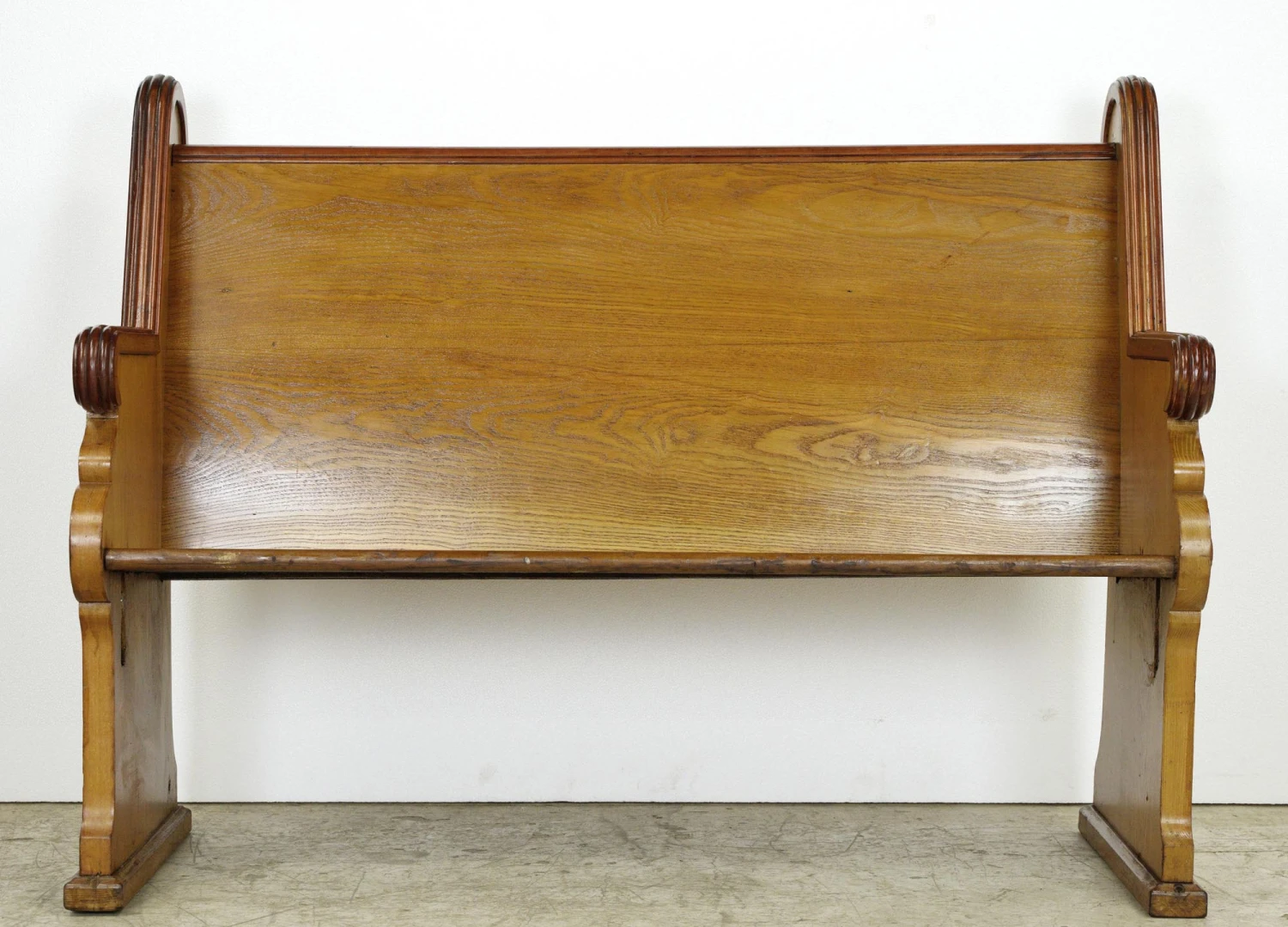 Reclaimed Restored 47 In. Wooden Pine Pew Bench 6 Reclaimed Restored 47 In. Wooden Pine Pew Bench - Image 4