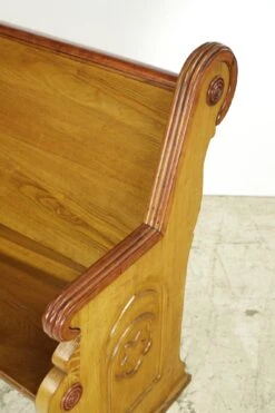 Reclaimed Restored 47 In. Wooden Pine Pew Bench 23 Reclaimed Restored 47 In. Wooden Pine Pew Bench -OGT Sale Store q285527 07