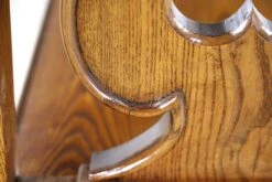 Vintage 58 In. Spade Carvings Medium Tone Oak Table With Shelf 25 Vintage 58 In. Spade Carvings Medium Tone Oak Table With Shelf -OGT Sale Store q285530 10