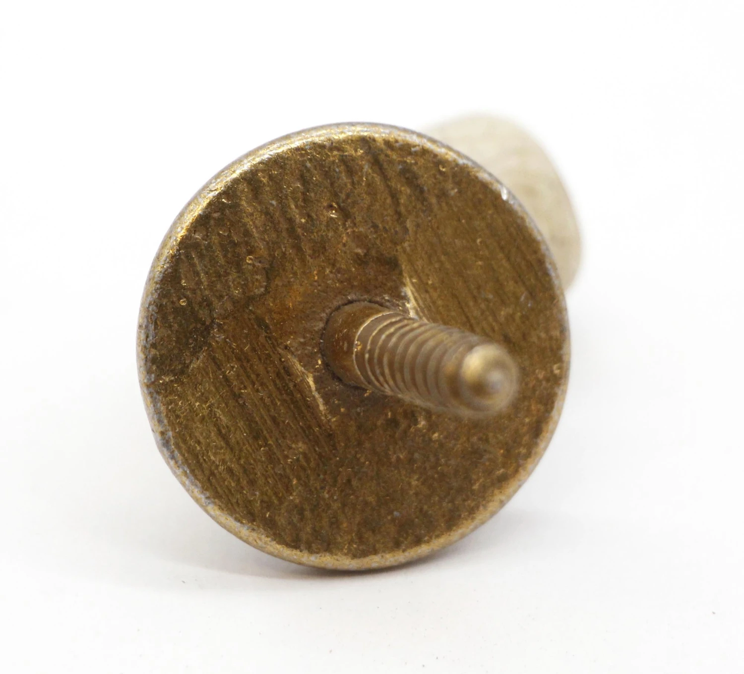 Vintage Brass White Rubber End Door Stopper 7 Vintage Brass White Rubber End Door Stopper - Image 5