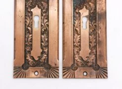 Pair Of 1890s 7.25 In. Corbin Bronze Fanciful Beast Door Back Plates 9 Pair Of 1890s 7.25 In. Corbin Bronze Fanciful Beast Door Back Plates -OGT Sale Store q285638 04