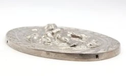 Vintage Cast Aluminum Figural Horseback Oval Silver Wall Relief 14 Vintage Cast Aluminum Figural Horseback Oval Silver Wall Relief -OGT Sale Store q285644 05