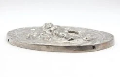 Vintage Cast Aluminum Figural Horseback Oval Silver Wall Relief 15 Vintage Cast Aluminum Figural Horseback Oval Silver Wall Relief -OGT Sale Store q285644 06