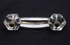 Pair Of Vintage 4.25 In. Clear Glass Bridge Drawer Pulls 10 Pair Of Vintage 4.25 In. Clear Glass Bridge Drawer Pulls -OGT Sale Store q285649 04