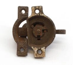 Antique Cast Iron Window Lock Latch With Brass Button 13 Antique Cast Iron Window Lock Latch With Brass Button -OGT Sale Store q285650 06