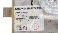 Vintage Round Glass Polished Brass Baldwin Lock Door Knob Set 16 Vintage Round Glass Polished Brass Baldwin Lock Door Knob Set -OGT Sale Store q285654 05