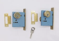 Pair Of Polished Brass Entry Baldwin Mortise Locks With One Key 11 Pair Of Polished Brass Entry Baldwin Mortise Locks With One Key -OGT Sale Store q285677 04