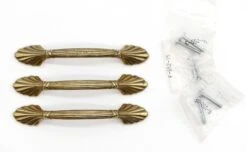 Set Of New Brass 5.125 In. Fluted Amerock Bridge Drawer Pulls 19 Set Of New Brass 5.125 In. Fluted Amerock Bridge Drawer Pulls -OGT Sale Store q285678 09