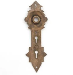 Antique Victorian 7.875 In. Nimick & Graham Brass Door Back Plate -OGT Sale Store q285693 05