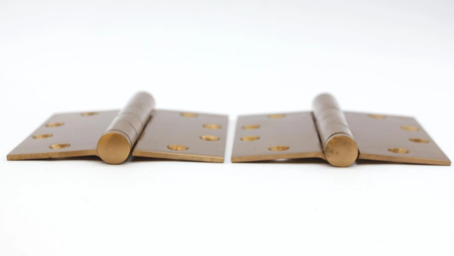 Pair Of 4.5 X 4.5 Brushed Bronze Ball Bearing Butt Door Hinges 6 Pair Of 4.5 X 4.5 Brushed Bronze Ball Bearing Butt Door Hinges - Image 4