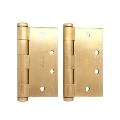 Pair Of 4.5 X 4.5 Brushed Bronze Ball Bearing Butt Door Hinges 12 Pair Of 4.5 X 4.5 Brushed Bronze Ball Bearing Butt Door Hinges -OGT Sale Store q285706 05