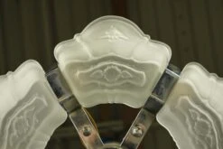 Art Deco Glass Slip Shade 6 Light Chandelier -OGT Sale Store q286193 15