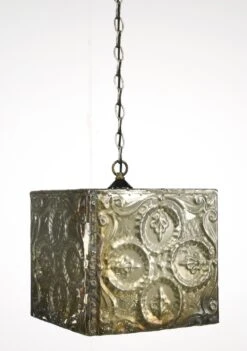 Handmade Antique Tin Ceiling 12 In. Square Pendant Light 18 Handmade Antique Tin Ceiling 12 In. Square Pendant Light -OGT Sale Store q286195 06