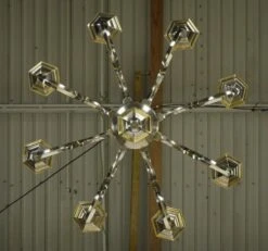 Dutch Style 8 Arm Two Tone Nickel Brass Chandelier 29 Dutch Style 8 Arm Two Tone Nickel Brass Chandelier -OGT Sale Store q286239 13