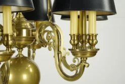 Victorian Black Shaded 6 Arm 18 Socket Brass Chandelier -OGT Sale Store q286244 04