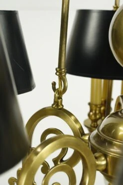 Victorian Black Shaded 6 Arm 18 Socket Brass Chandelier -OGT Sale Store q286244 06