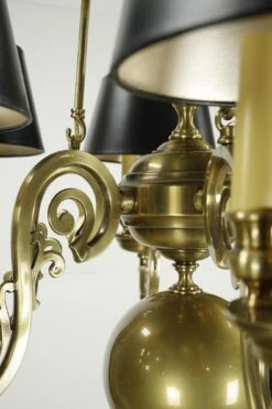 Victorian Black Shaded 6 Arm 18 Socket Brass Chandelier -OGT Sale Store q286244 14