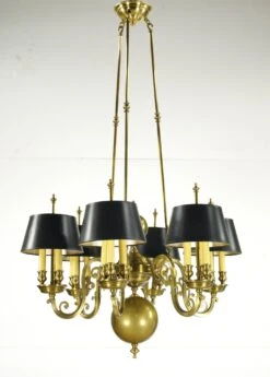 Victorian Black Shaded 6 Arm 18 Socket Brass Chandelier -OGT Sale Store q286244 16
