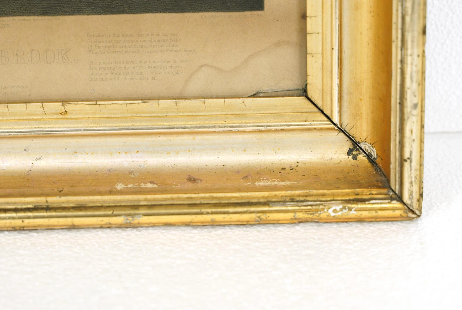 1870s Framed Print Titled Only A Little Brook 11 1870s Framed Print Titled Only A Little Brook - Image 9