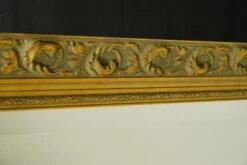 Vintage French Gilt Wood Plaster Beveled Wall Mirror 79 X 42 In. 24 Vintage French Gilt Wood Plaster Beveled Wall Mirror 79 X 42 In. -OGT Sale Store q286297 09