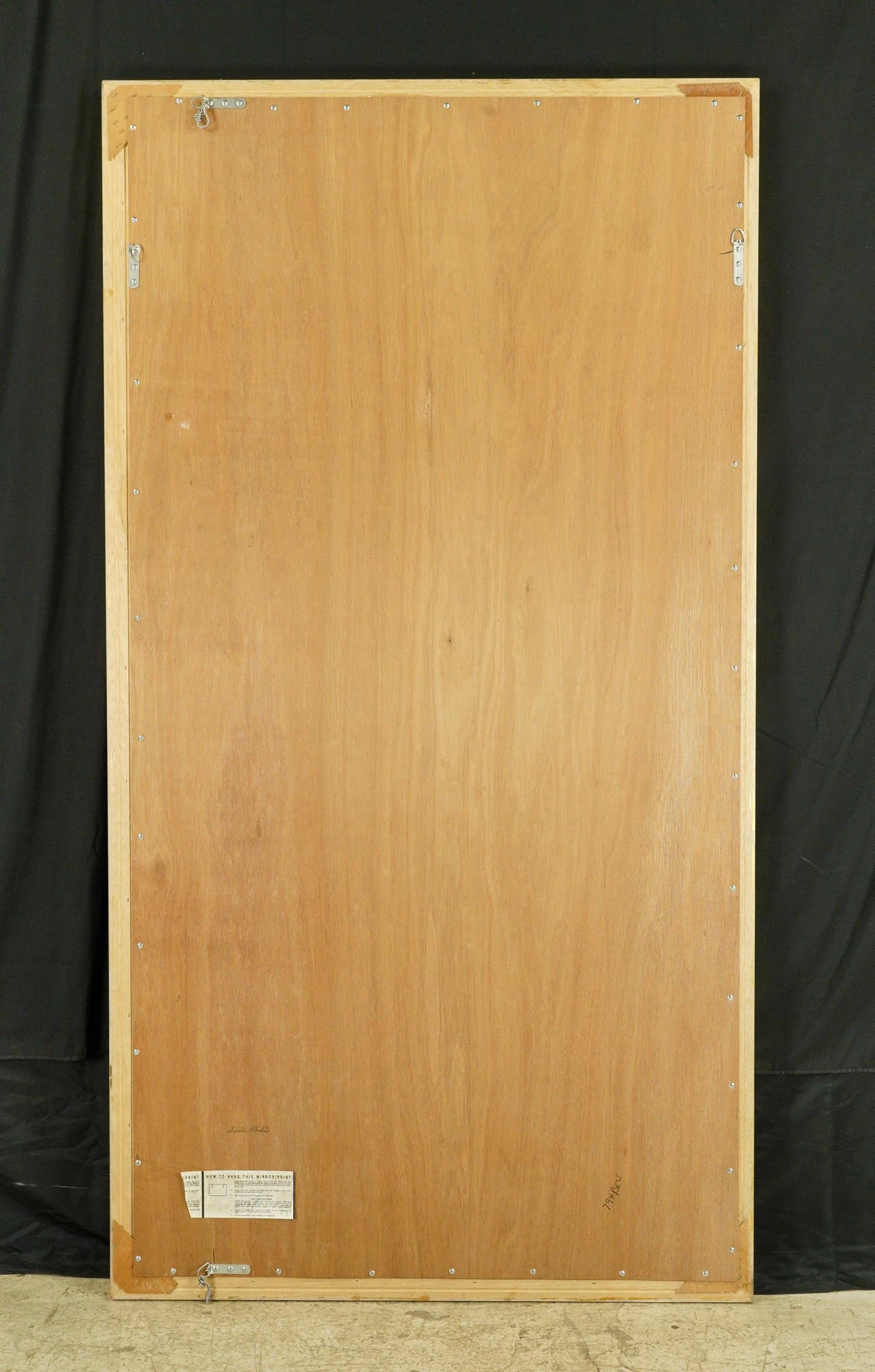 Vintage French Gilt Wood Plaster Beveled Wall Mirror 79 X 42 In. 13 Vintage French Gilt Wood Plaster Beveled Wall Mirror 79 X 42 In. - Image 11