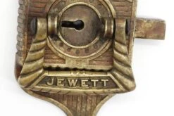 Antique Jewett Bronze Right Hand Ice Box Lock 16 Antique Jewett Bronze Right Hand Ice Box Lock -OGT Sale Store q286311 07