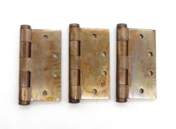 Set Of 3 Lawrence 4.5 X 4.5 In. Ball Bearing Brass Butt Door Hinges 12 Set Of 3 Lawrence 4.5 X 4.5 In. Ball Bearing Brass Butt Door Hinges -OGT Sale Store q286320 05