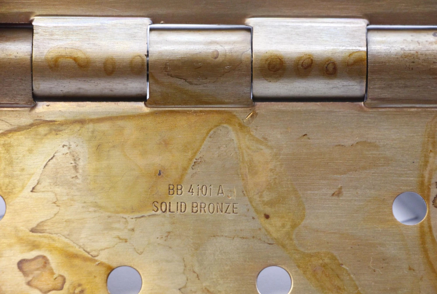 Set Of 3 Lawrence 4.5 X 4.5 In. Ball Bearing Brass Butt Door Hinges 8 Set Of 3 Lawrence 4.5 X 4.5 In. Ball Bearing Brass Butt Door Hinges - Image 6