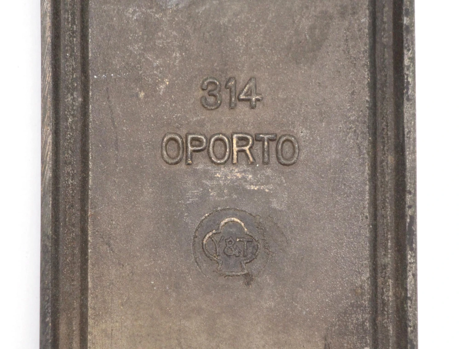 Antique Yale & Towne Oporto Bronze Door Push Plate 7 Antique Yale & Towne Oporto Bronze Door Push Plate - Image 5